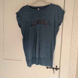 Bella-Canvas Aloha Women's Blue M T Shirt Top Short Sleeve Casual Sports Summer